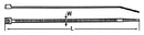 VONDER Nylon-Schelle 76x380mm weiß