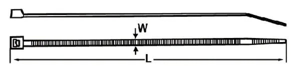 VONDER Nylon-Schelle 76x380mm weiß