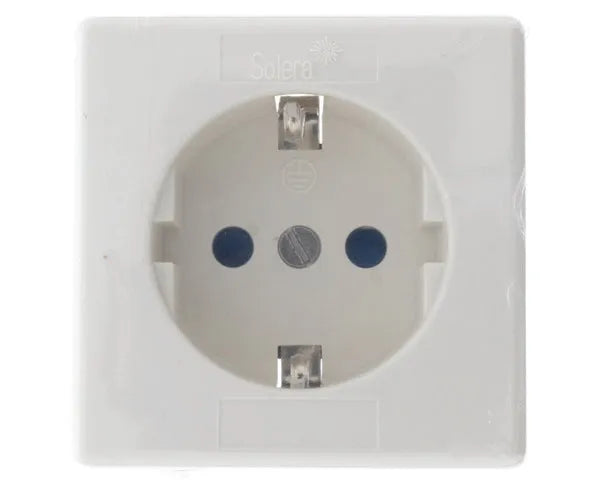 Weiße Schuko-Oberflächensteckdose 16A 250V | AS07101
