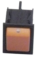 Einpoliger Schalter orange 25x31 mm