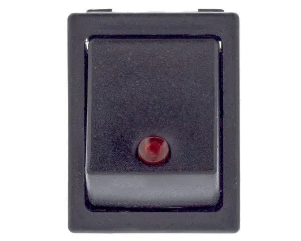 Einpoliger roter Schalter 25x31mm Kontrollleuchte