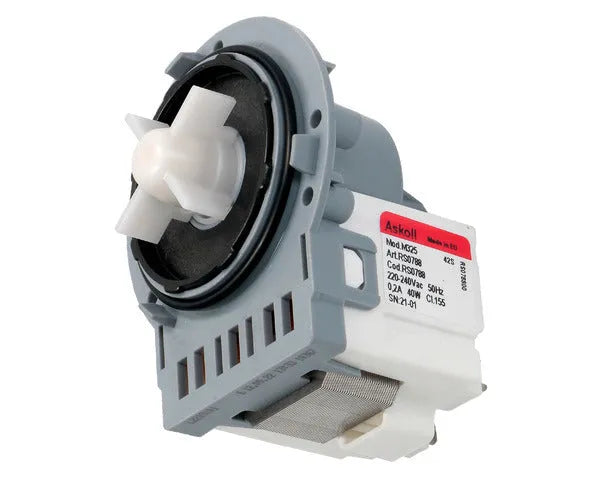 ASKOLL Pumpe Abfluss Waschmaschine 40 W Flachstecker