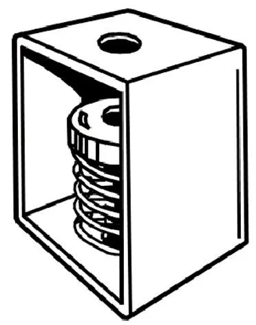 Antivibrationsdämpfer tm55 Einheit für Lasten von 20/50 kg