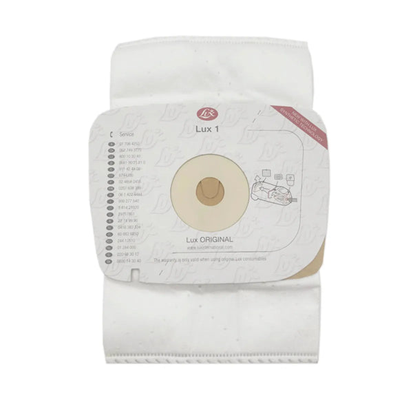 Bolsas para aspiradoras Lux modelos Lux 1, D820 LUX180