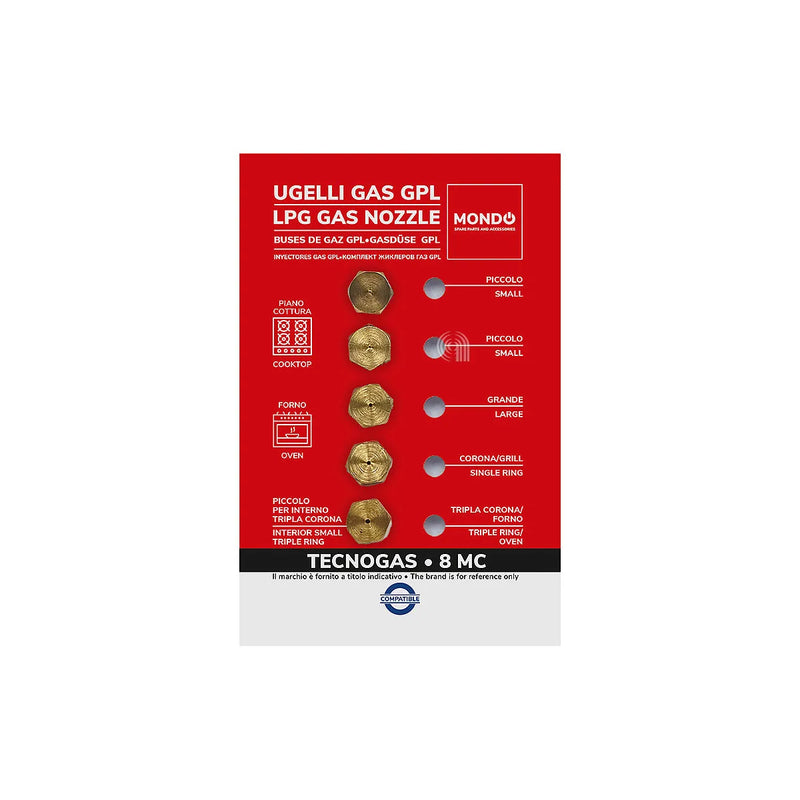 TECNOGAS, UNIVERSAL, MONDO - Flüssiggas-Injektoren für Kochfeld - AST-00537513
