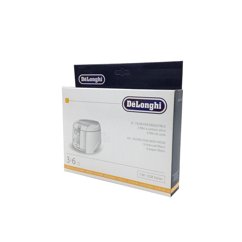 Kit mit 3+6 Filtern für De Longhi Fritteuse 5512510041 original