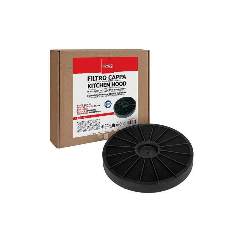 ARISTON, ELECTROLUX, FABER, INDESIT, MIELE, WHIRLPOOL, ZANUSSI - Rundkohlefilter Dunstabzugshaube - AST-00701082