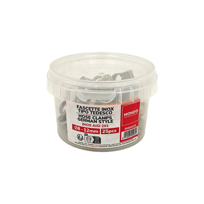 MONDO - Edelstahlschellen 8-12 MM - AST-55504101