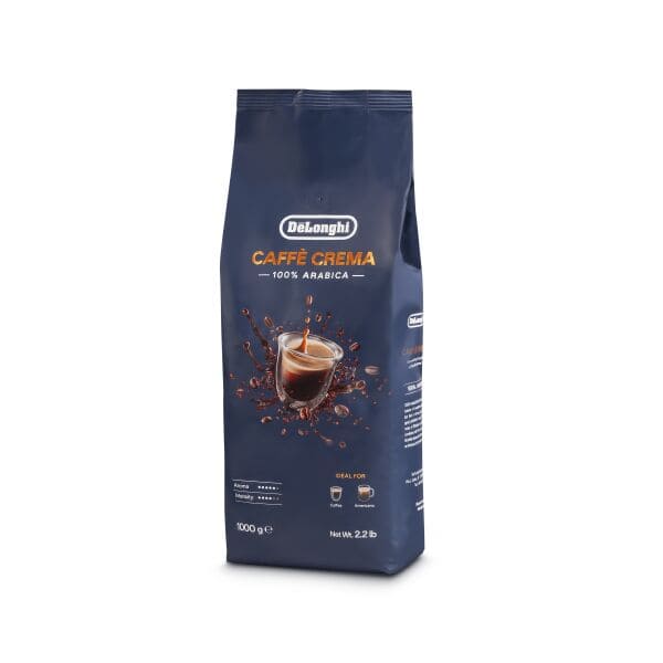 DeLonghi Crema Kaffeebohnen, 100 % Arabica, 1 kg DLSC618