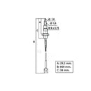 SABAF, UNIVERSALE - Termocupla adaptable encimera - 00606015