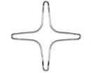 Zusätzlicher Herdrost 255x255 mm Edelstahl