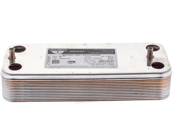JUNKERS/BOSCH Wärmetauscher für Kessel 14 Platten | 8705406287 | 87054062870