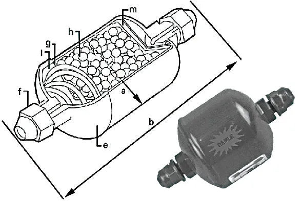 Entwässerungsfilter 1/2'' Gewinde 1780 g | NORM: 03VF610