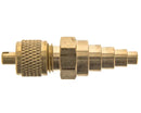 Ventil mit pyramidenförmigem Ventileinsatz 1/2'' - 3/16''