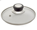 Edelstahlglasdeckel mit Ventil ø 16 cm.
