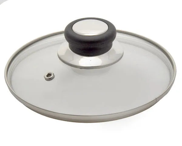 Edelstahlglasdeckel mit Ventil ø 16 cm.