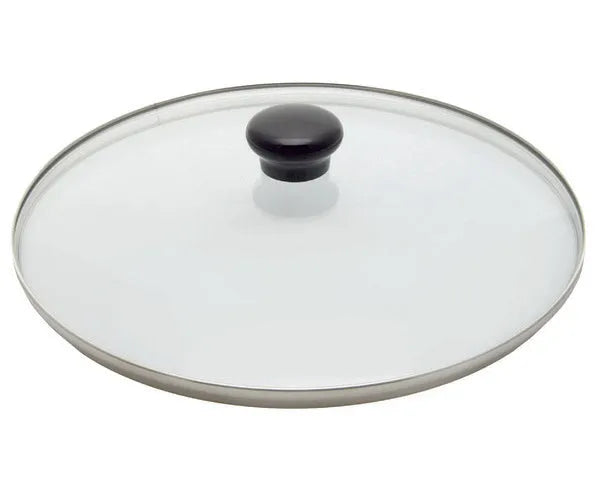 Edelstahlglasdeckel mit Ventil ø 26 cm.