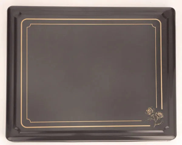 Arbeitsplattenabdeckung 610 x 520 mm, schwarze Verzierung