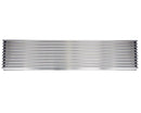 Lüftungsgitter 600x125mm mattes Edelstahl