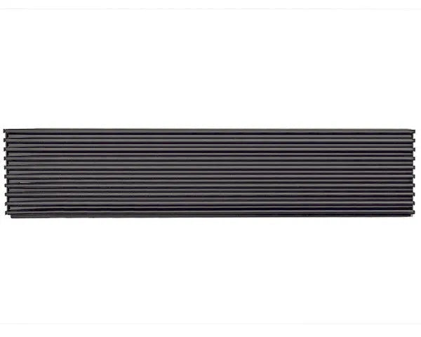 Lüftungsgitter 600 x 125 mm, schwarz