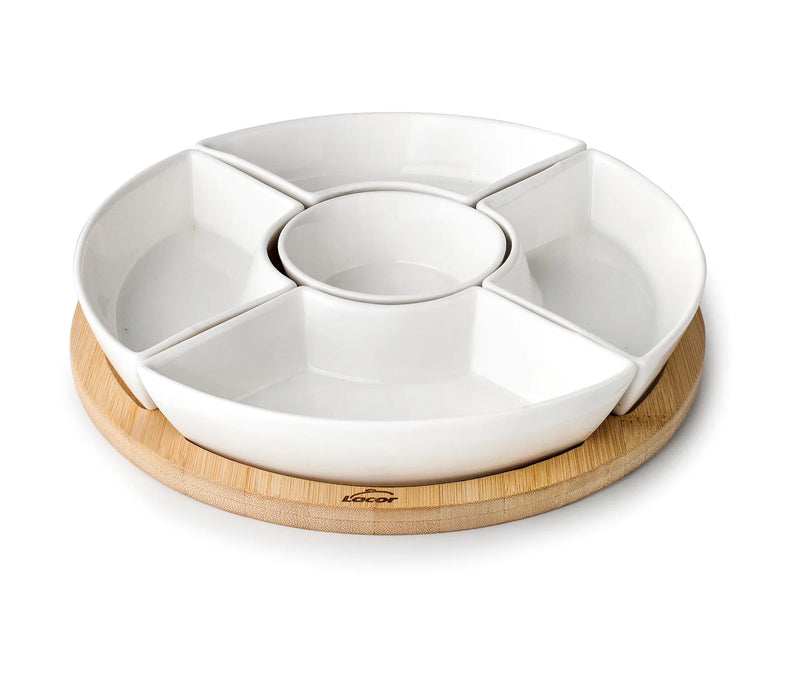 LACOR Fuente 5 compartimentos Bambú Zensai 61243