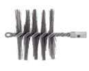 Besenstiel aus gehärtetem Stahl 120 x 60 mm.