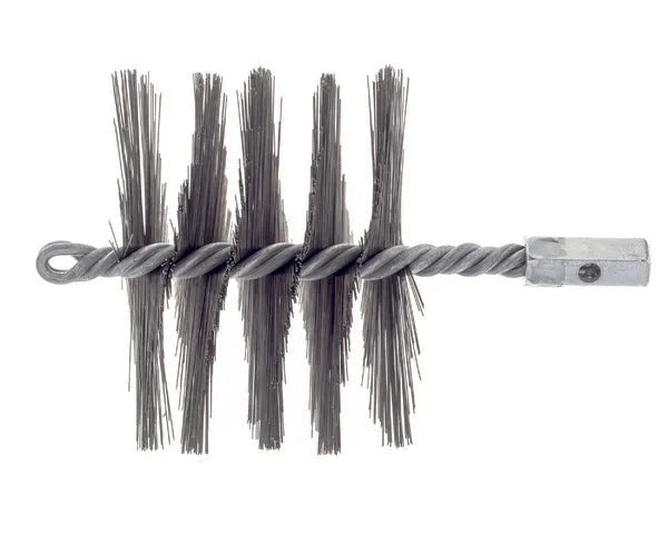Besenstiel aus gehärtetem Stahl 120 x 60 mm.