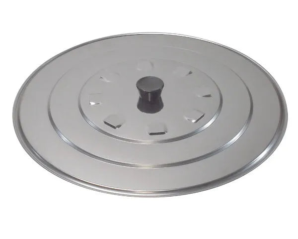 Deckel aus Edelstahl ø 32 cm.