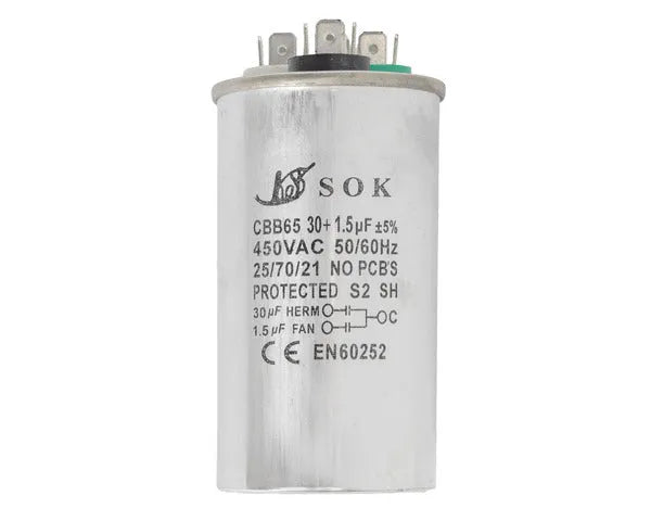Kondensator Arbeit 30µF + 1,5µF 450V