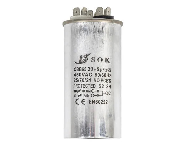 Arbeitskondensator 30µf + 5µf 450V für Klimaanlage DCE