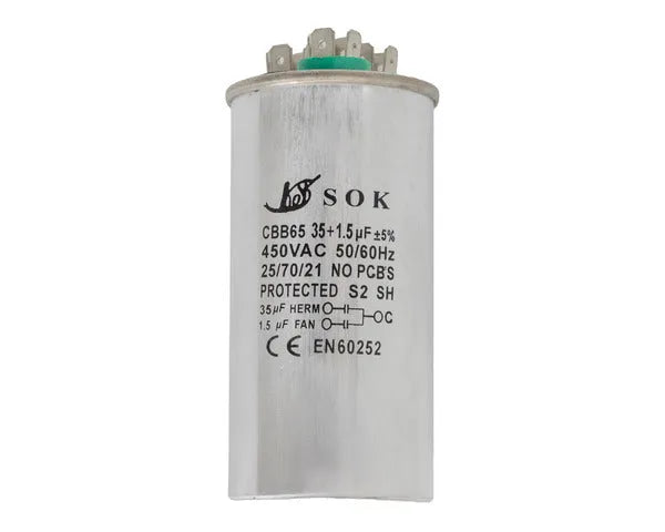 Arbeitskondensator 35µF + 1,5µF 450V