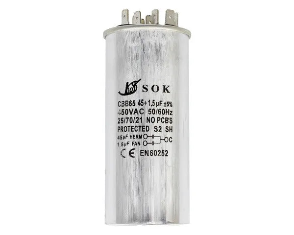 Kondensator Arbeit 45µF + 1,5µF 450V