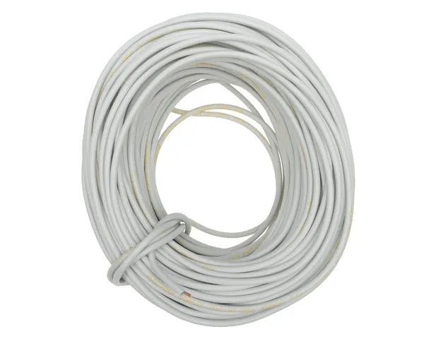Kabel Schlauch weiß 2x1,0 mm. 0,5KV