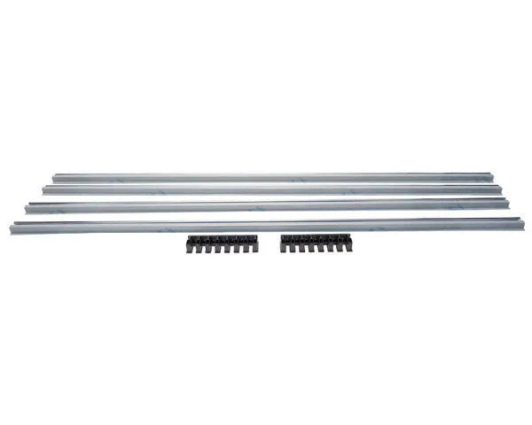 Lüftungsgitter 900x122mm Edelstahl glänzend