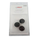 Kit 3 cepillos laton vaporeta Polti Pro 95 Turbo Flexi PAEU0297