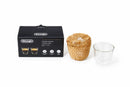 DeLonghi Vasos de Café Espresso AS00009914 - Set 2 Vasos Doble Pared Vidrio Borosilicato 90ml