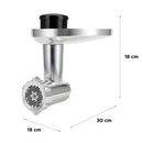 DeLonghi Fleischwolfzubehör für Kenwood Chef und KMix Küchenroboter AW20011012