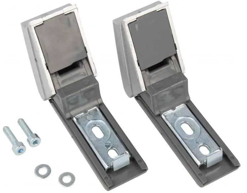 Satz mit 2 Liebherr-Inox-Türgriffscharnieren für Kühlschränke