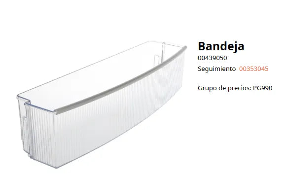 Flaschenablage Kühlschrank Neff 00353045