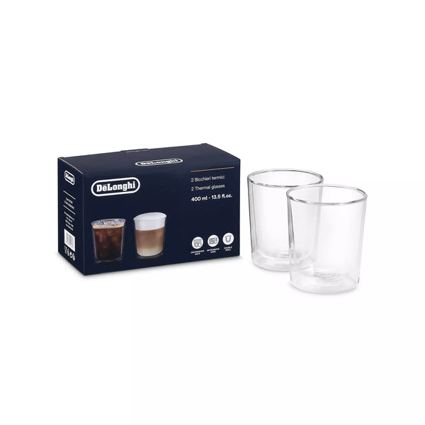 Delonghi Doppelwandige Isoliergläser, 400 ml, 2er-Pack DLSC318