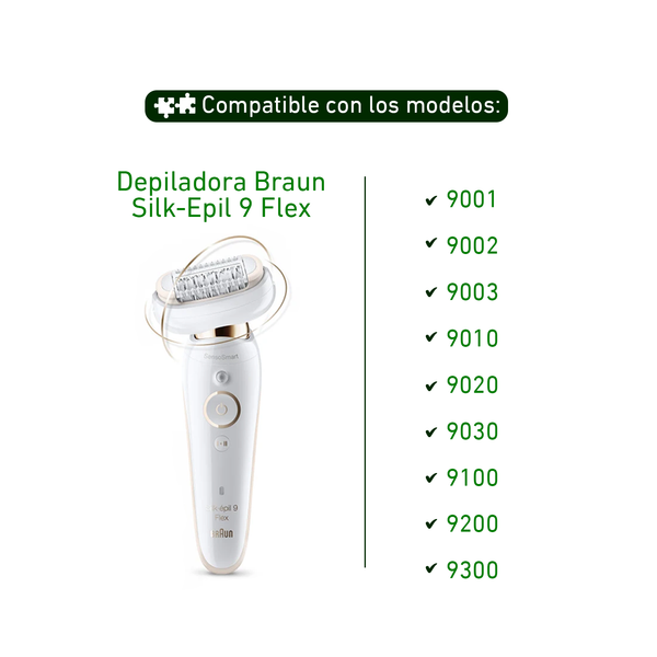 Cabezal corte depiladora Braun Silk Epil 9 Flex 81719636