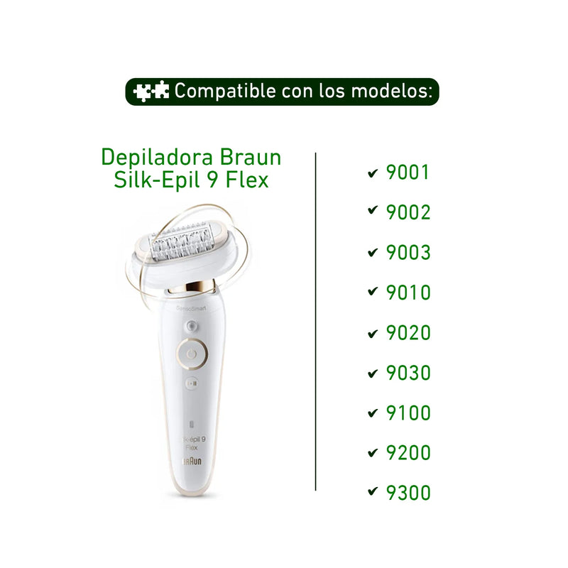 Cabezal corte depiladora Braun Silk Epil 9 Flex 81719636