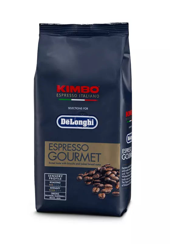 DeLonghi Cafe Kimbo Espressobohnen De'Longhi, Gourmet 80 % Arabica 20 % Robusta, 250 g