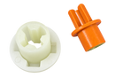Kit de acoplamiento Kenwood KW716923: acoplamiento naranja para la base motor y acoplamiento blanco para jarra y molinillo de vidrio MultiPro Compact