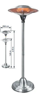 LACOR calentador de pie Inox terrazas 69410