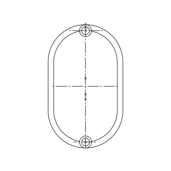 Tapa cubre tornillo para manilla de puerta Electrolux 7809 de 15.5x9.4mm 2230415339