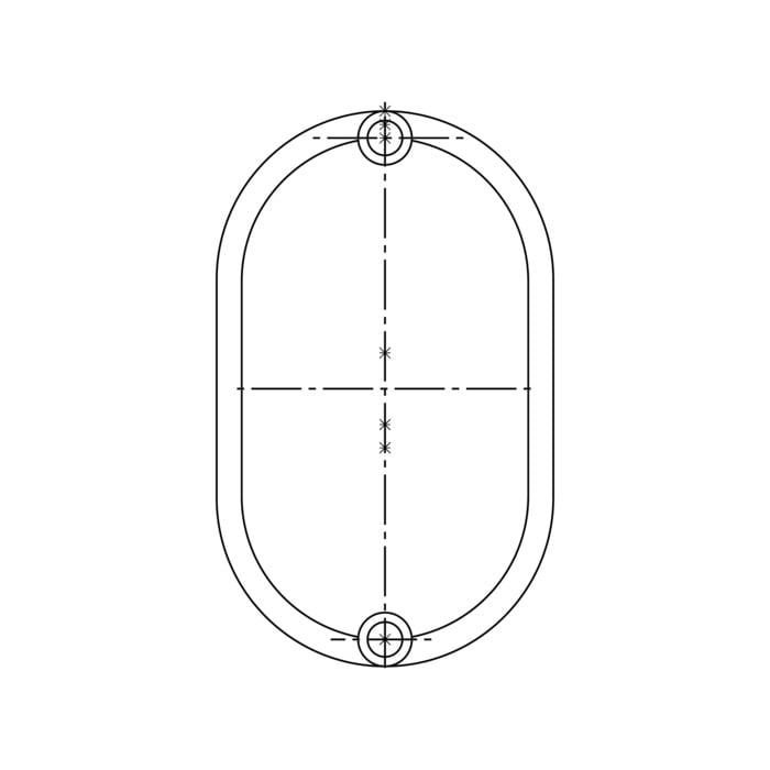 Schraubenabdeckung für Electrolux 7809 Türgriff 15,5 x 9,4 mm 2230415339