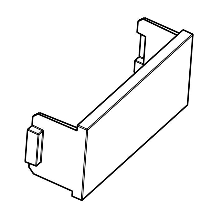 Electrolux Silbernes Türscharnier 272 mm x 31 mm x 66 mm. 8074982037