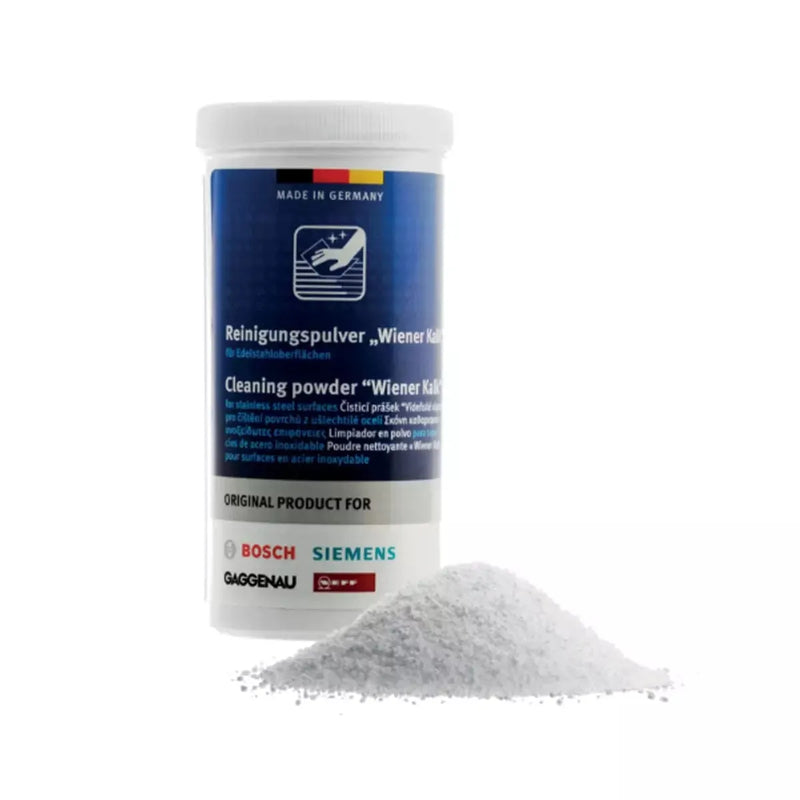 Bosch producto de limpieza en polvo para el cuidado del acero inoxidable 00311946