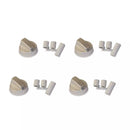 Kit 4 mandos de cocina universal INOX